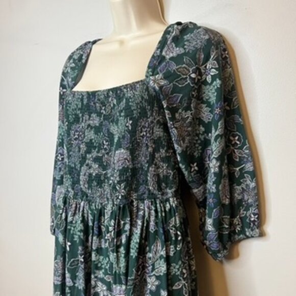 Marine Layer "Ivy" Paisley Smocked Dress (S) - Picture 4 of 9